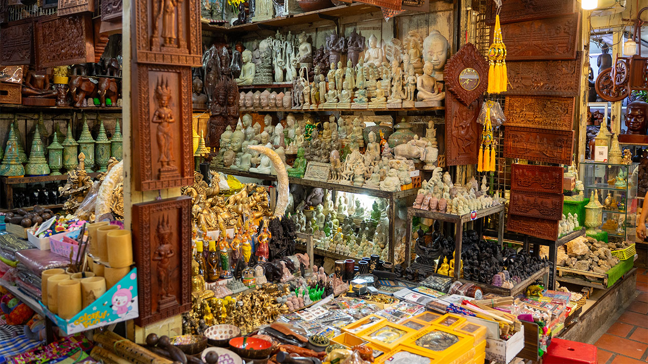 Local market in Cambodia
